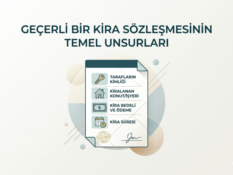 Geçerli Bir Kira Sözleşmesinin Temel Unsurları